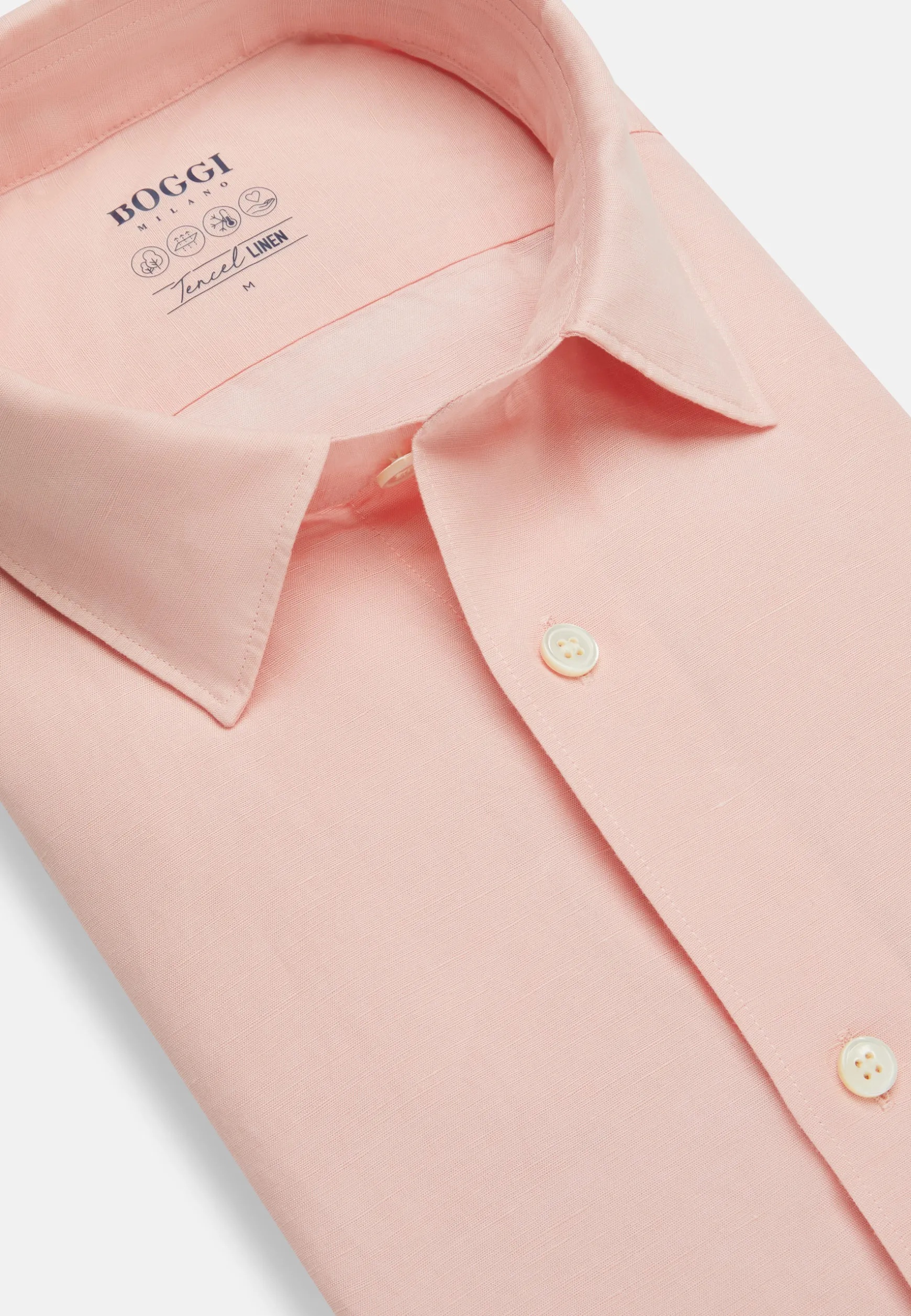 Regular Fit Tencel Linen Shirt|Boggi Milano Flash Sale
