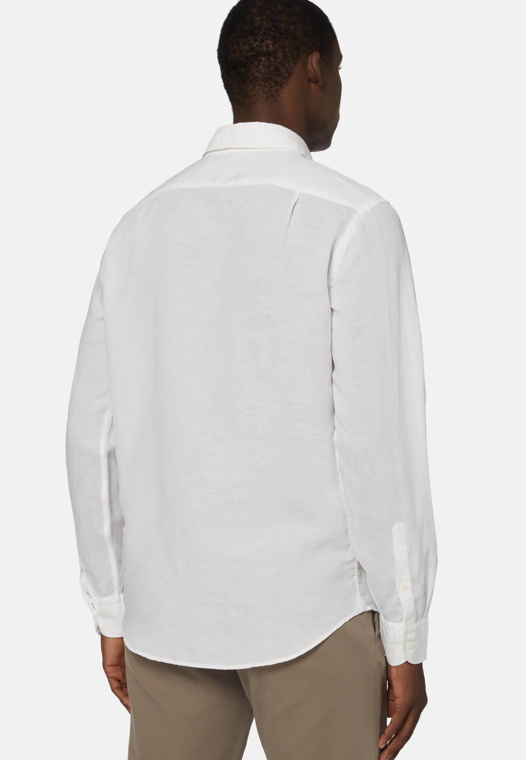 Regular Fit Tencel Linen Shirt|Boggi Milano Store