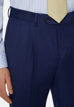 Pinstripe Suit In Super 130 Pure Wool|Boggi Milano Online