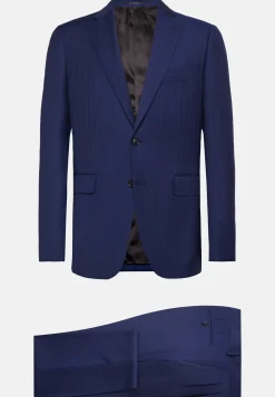 Pinstripe Suit In Super 130 Pure Wool|Boggi Milano Online