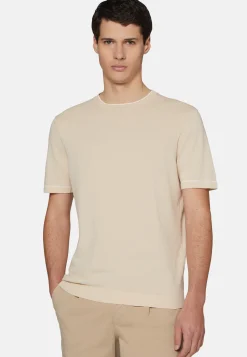 Cotton Crepe Knit T-shirt|Boggi Milano Hot