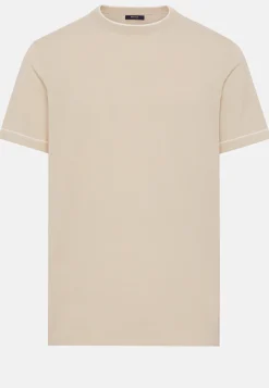 Cotton Crepe Knit T-shirt|Boggi Milano Hot