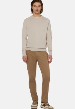 Crew Neck Jumper in Cotton, Silk and Cashmere|Boggi Milano Flash Sale