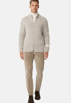 Full-Zip Jumper In a Cashmere Blend|Boggi Milano Clearance
