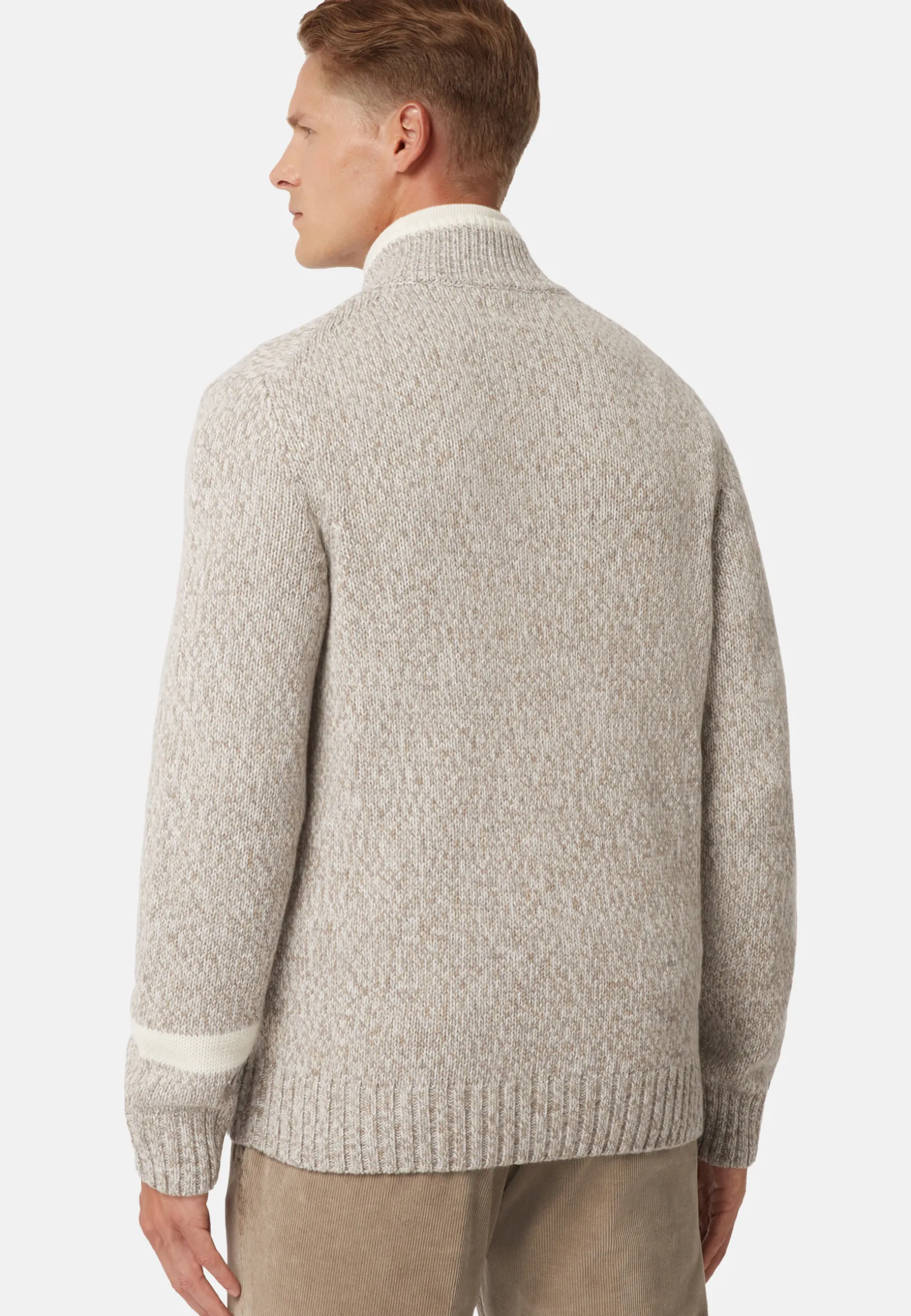 Full-Zip Jumper In a Cashmere Blend|Boggi Milano Clearance