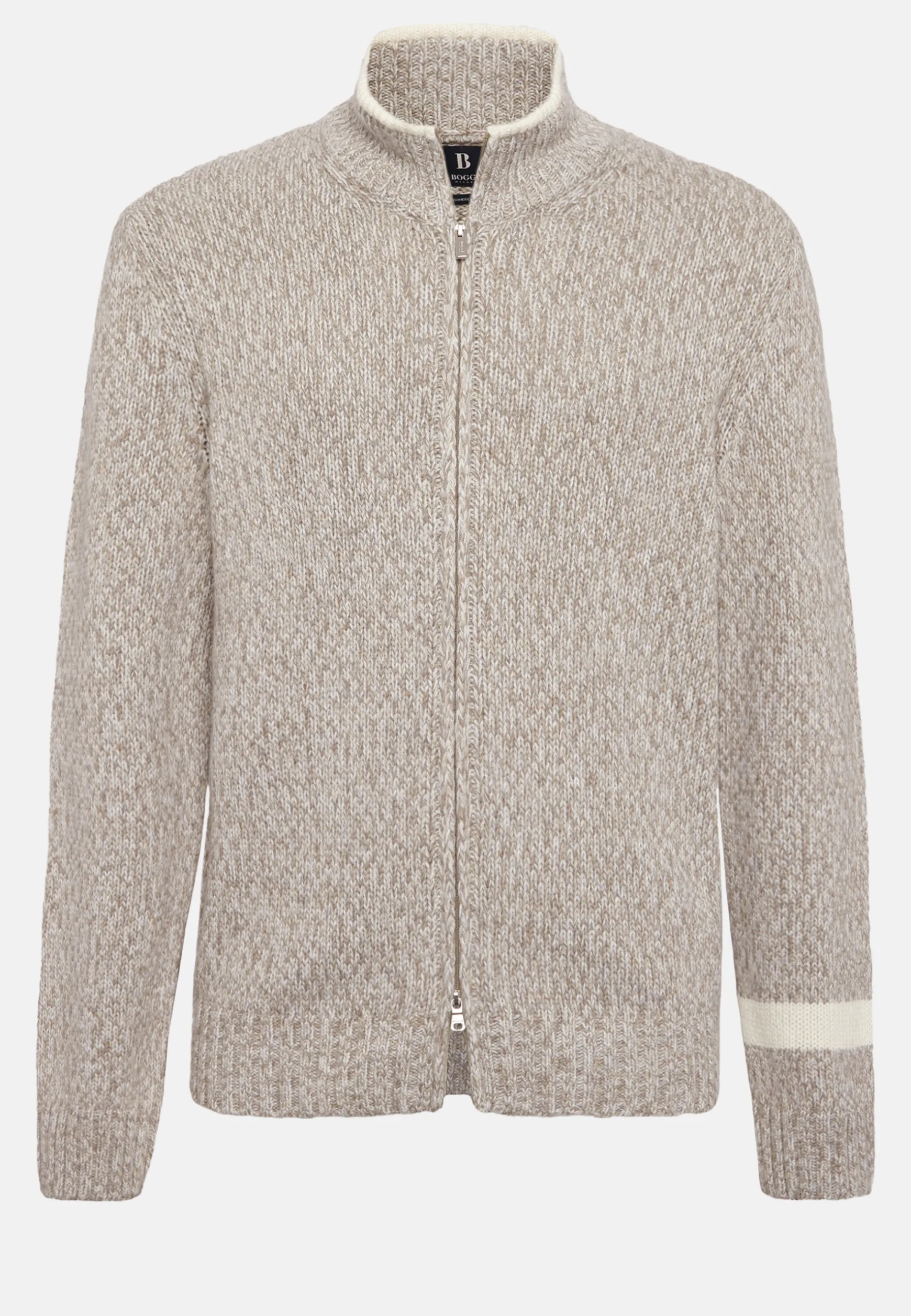 Full-Zip Jumper In a Cashmere Blend|Boggi Milano Clearance