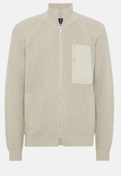 Full-Zip Jumper With Pocket in Merino Wool|Boggi Milano Fashion