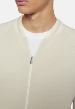 Knitted Bomber Jacket In Cotton, Silk and Cashmere|Boggi Milano Cheap