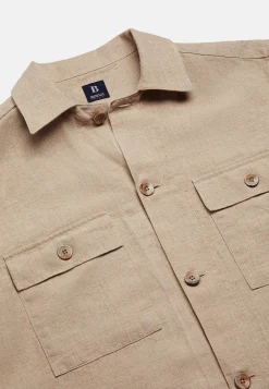 Linen Camp Overshirt|Boggi Milano Online