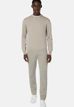 Merino Wool Crew Neck Jumper|Boggi Milano Online