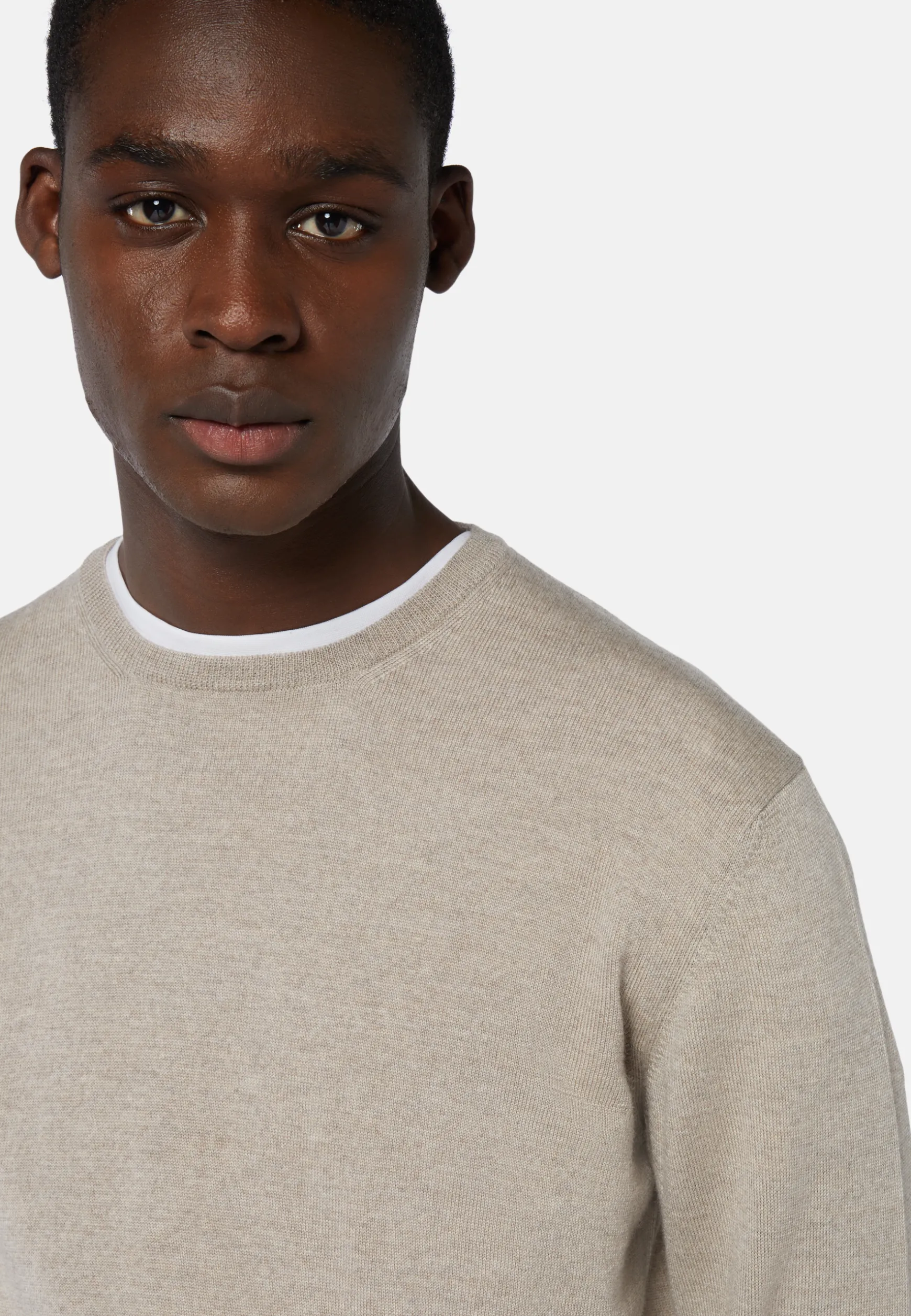 Merino Wool Crew Neck Jumper|Boggi Milano Online