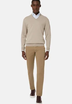 Merino Wool V-Neck Jumper|Boggi Milano Cheap