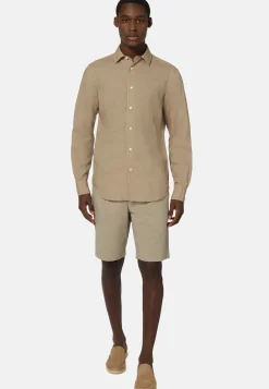 Regular Fit Tencel Linen Shirt|Boggi Milano Store
