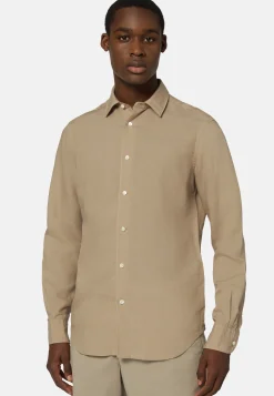 Regular Fit Tencel Linen Shirt|Boggi Milano Store