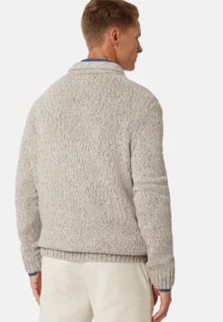 Shawl Neck Jumper in a Cashmere Blend|Boggi Milano Online
