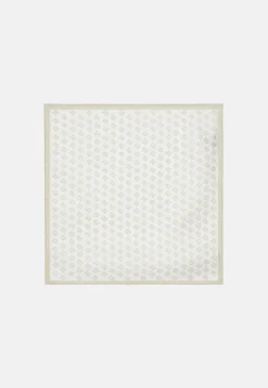 Silk Pocket Square with All-over Logo Print|Boggi Milano Online