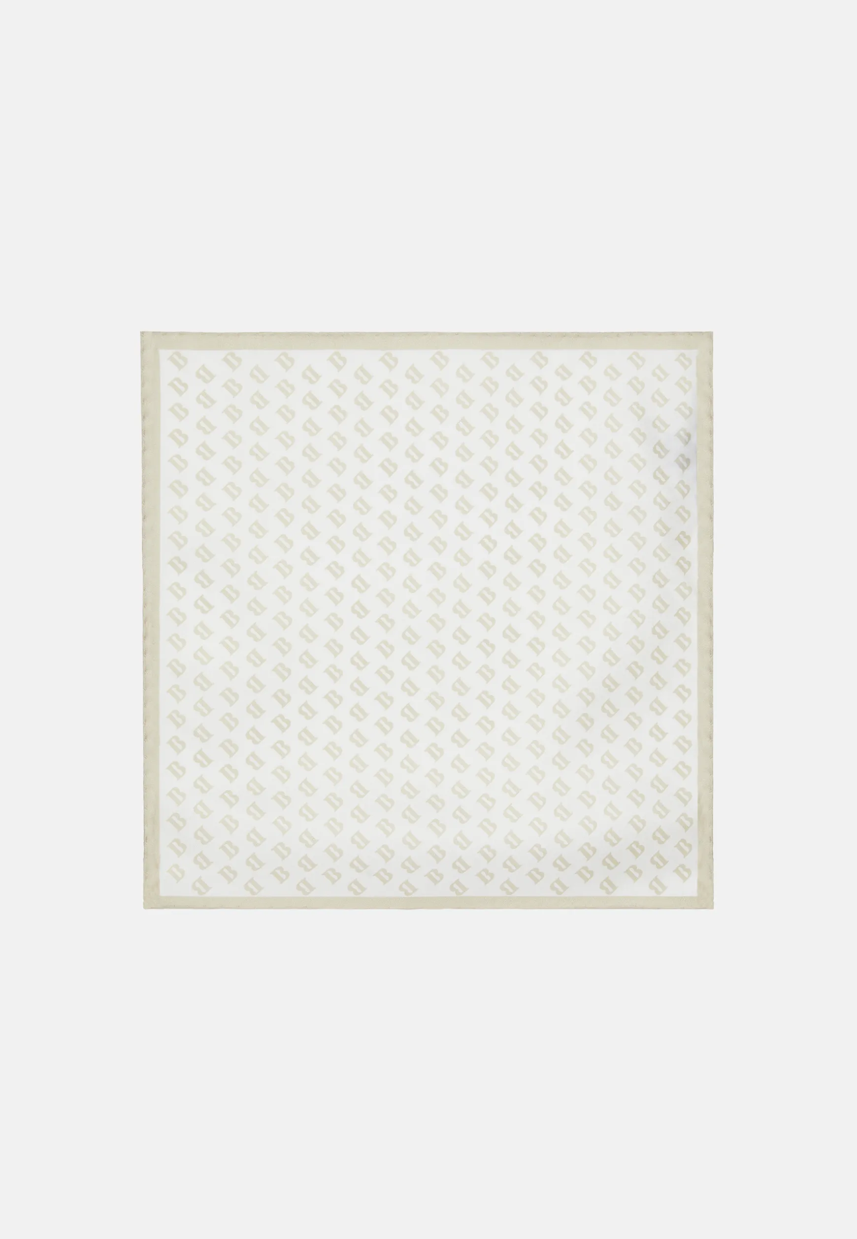 Silk Pocket Square with All-over Logo Print|Boggi Milano Online