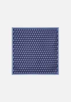 Silk Pocket Square with All-over Logo Print|Boggi Milano Hot