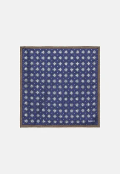 Silk Pocket Square With Medallions Pattern|Boggi Milano New