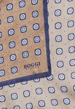 Silk Pocket Square With Medallions Pattern|Boggi Milano Sale