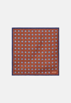 Silk Pocket Square With Medallions Pattern|Boggi Milano Store