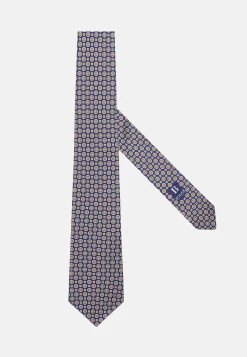 Silk Tie with Medallion Motifs|Boggi Milano Store