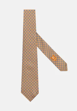 Silk Tie with Medallion Motifs|Boggi Milano Hot