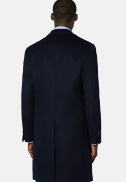 Single-Breasted Cashmere and Wool Coat|Boggi Milano Best Sale