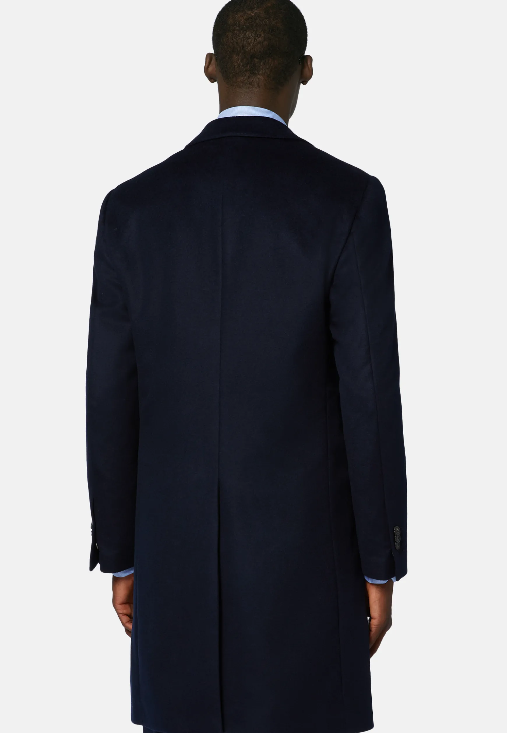 Single-Breasted Cashmere and Wool Coat|Boggi Milano Best Sale