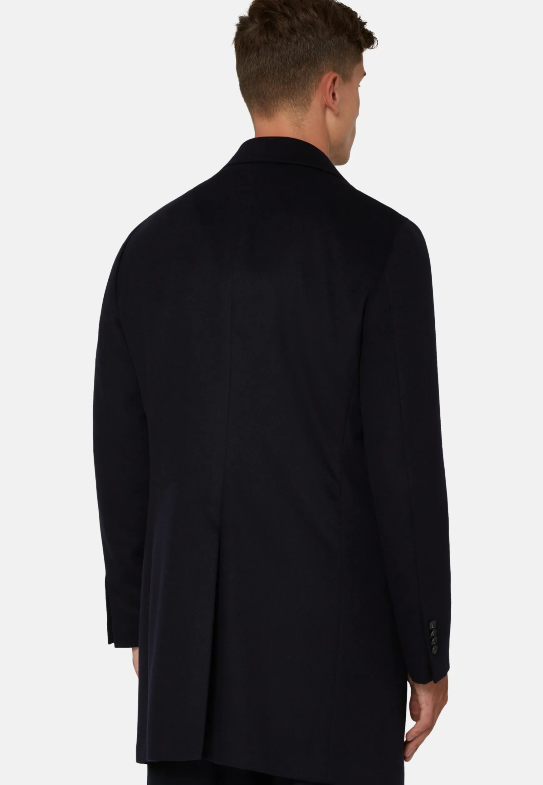 Single-breasted coat in pure cashmere|Boggi Milano Cheap