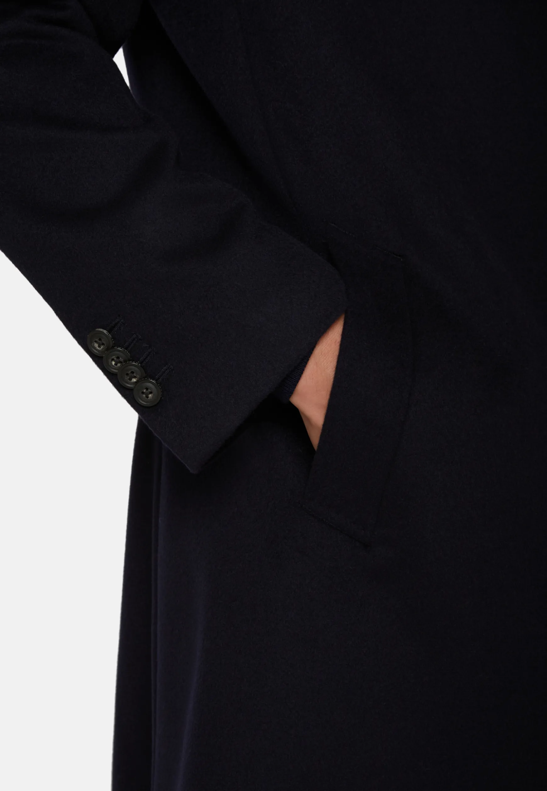 Single-breasted coat in pure cashmere|Boggi Milano Cheap