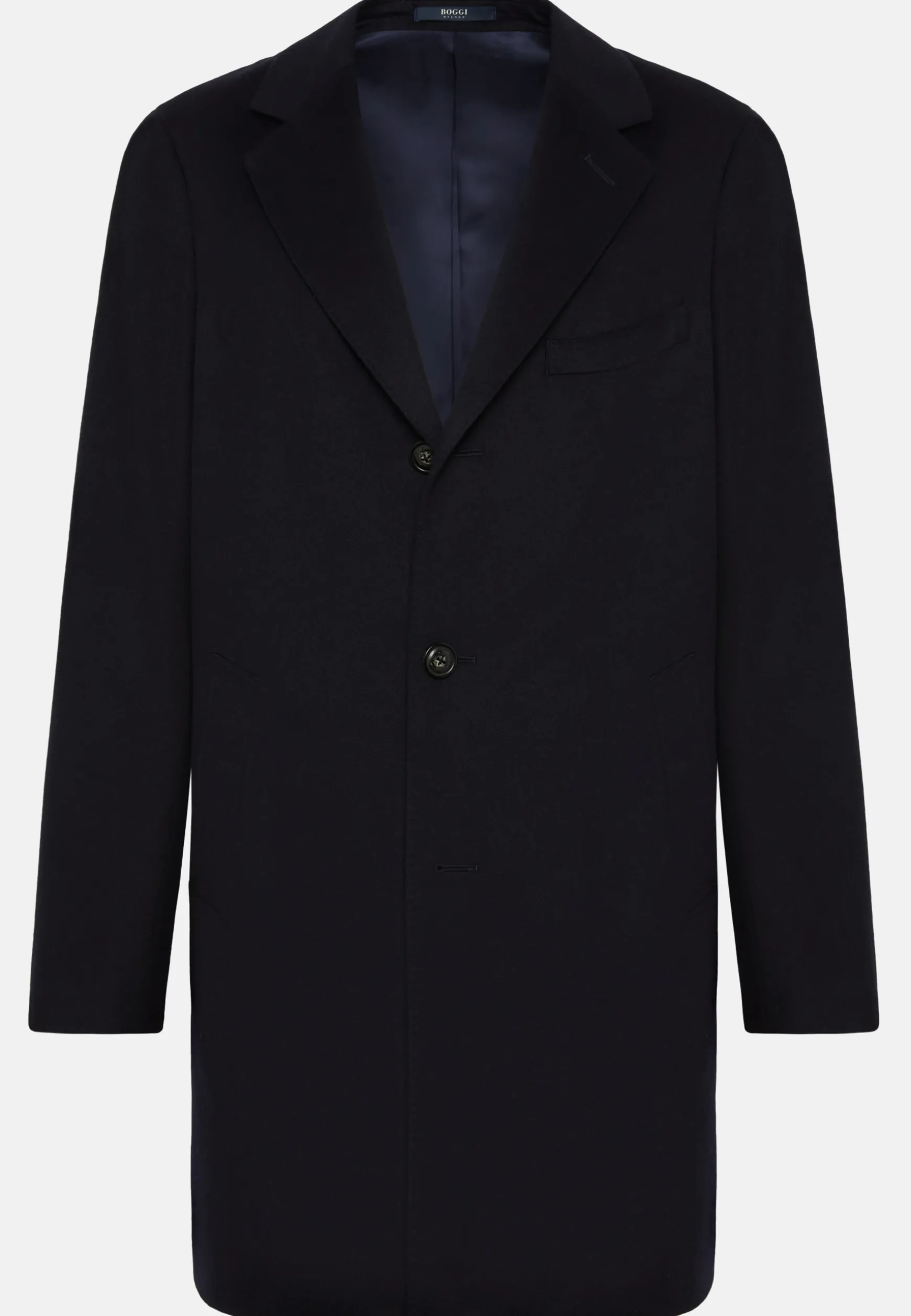 Single-breasted coat in pure cashmere|Boggi Milano Cheap