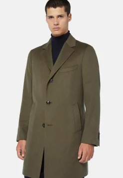 Single-breasted coat in pure cashmere.|Boggi Milano Best