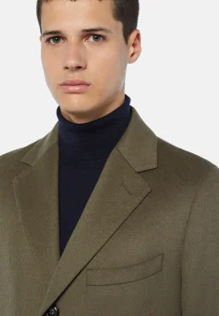 Single-breasted coat in pure cashmere.|Boggi Milano Best