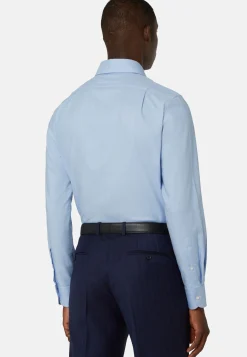 Sky Blue Cotton Dobby Shirt Regular Fit|Boggi Milano Cheap
