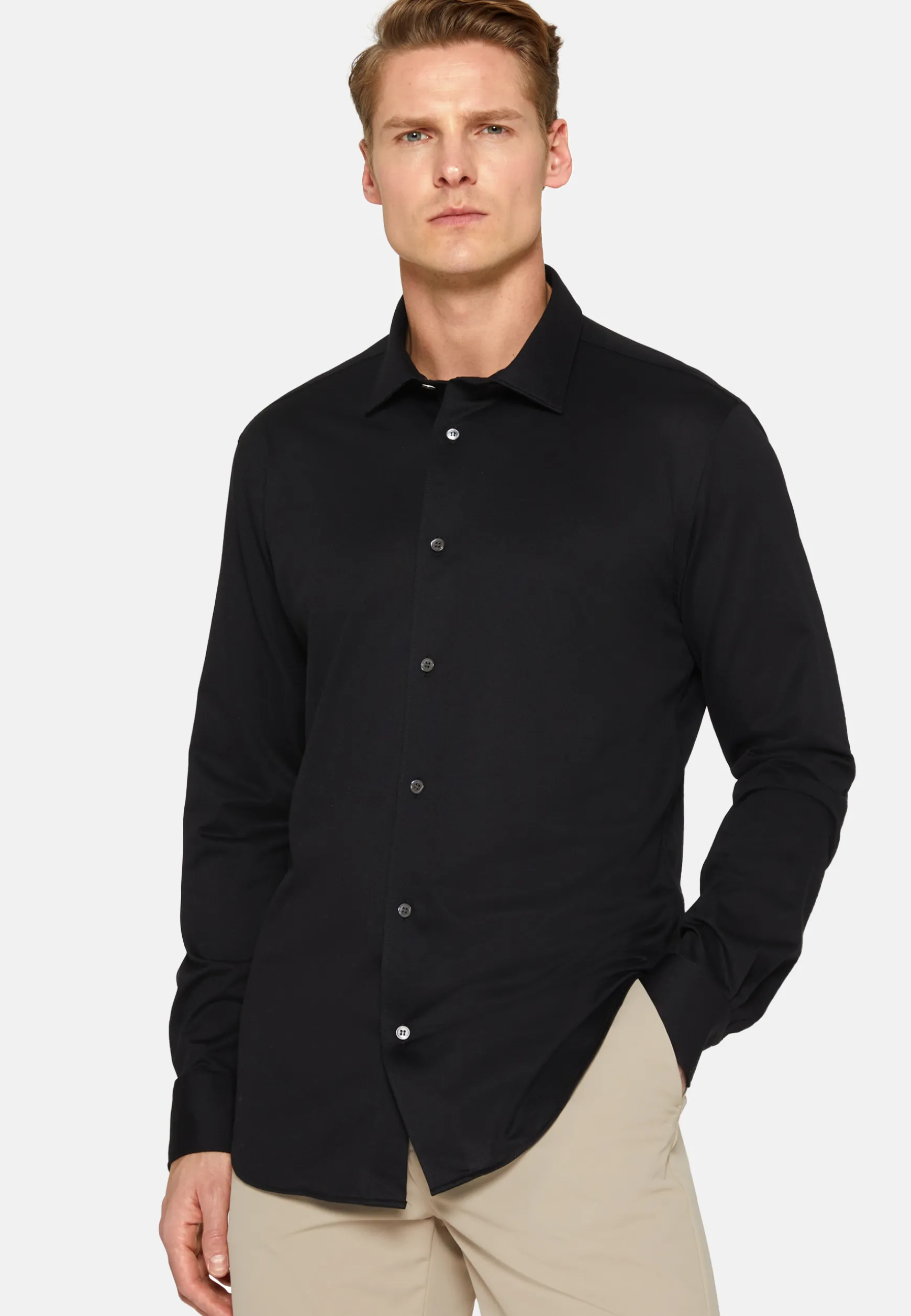 Slim Fit Shirt in Cotton and COOLMAX®|Boggi Milano Fashion