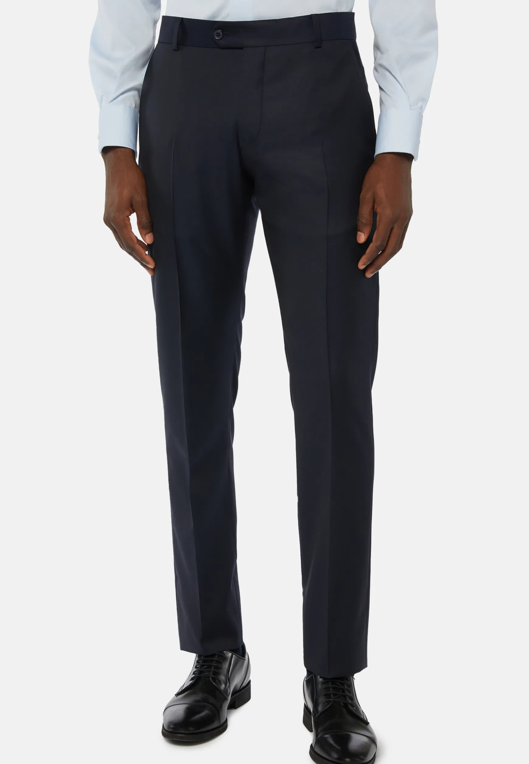 slim Fit Super 130 Wool Pants|Boggi Milano Online