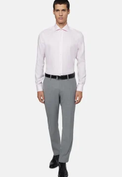 Slim Fit Dobby Cotton Shirt|Boggi Milano Hot