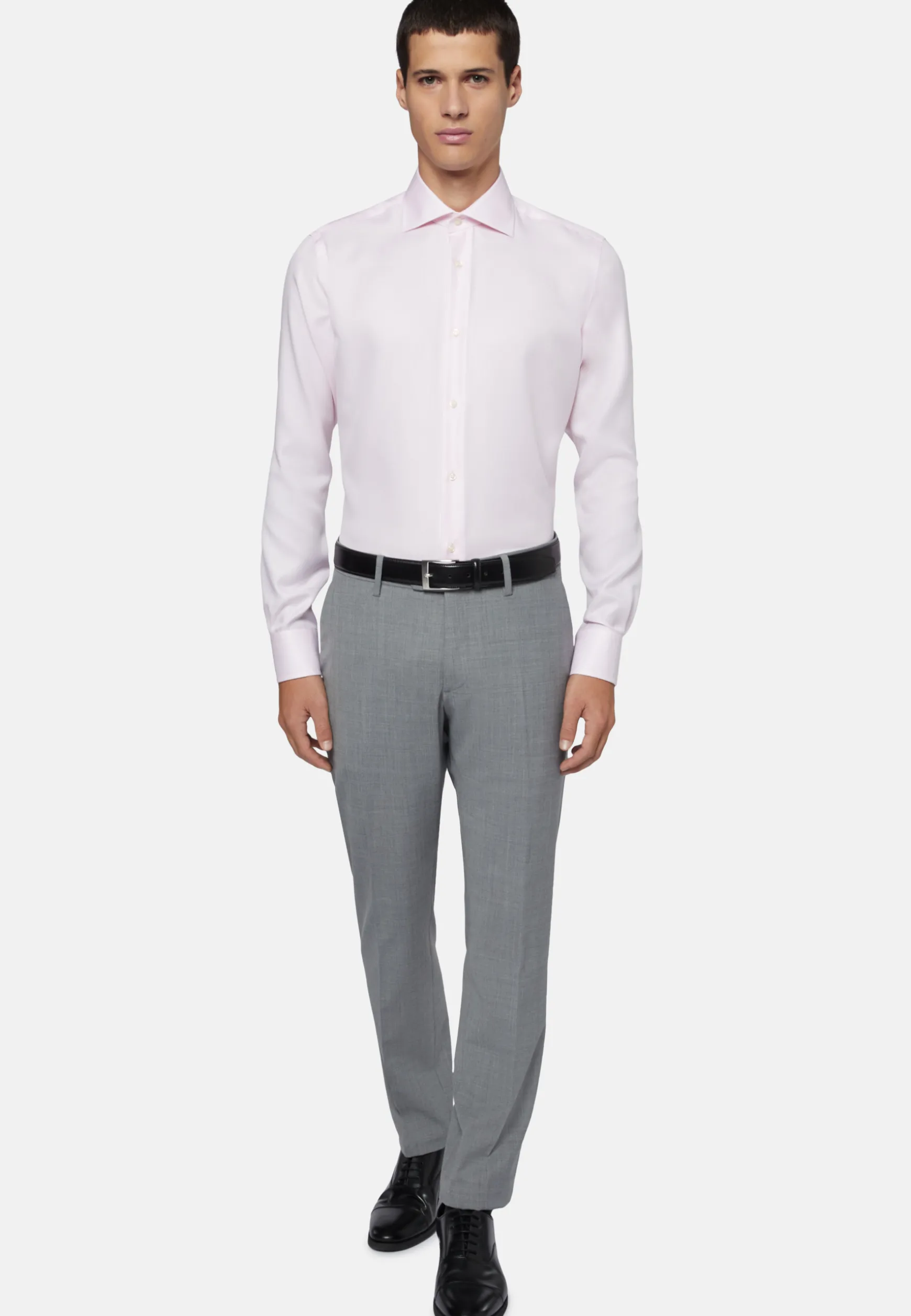 Slim Fit Dobby Cotton Shirt|Boggi Milano Hot