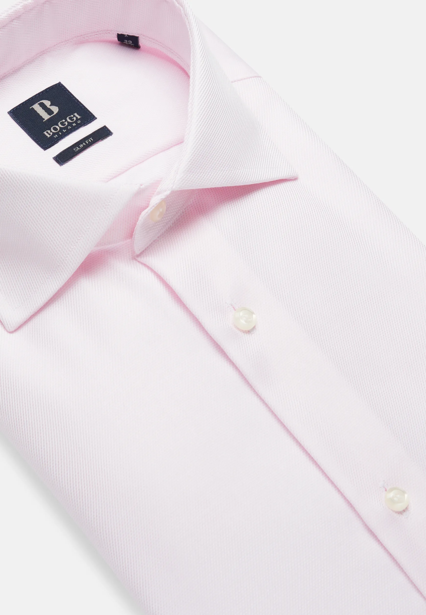 Slim Fit Dobby Cotton Shirt|Boggi Milano Hot