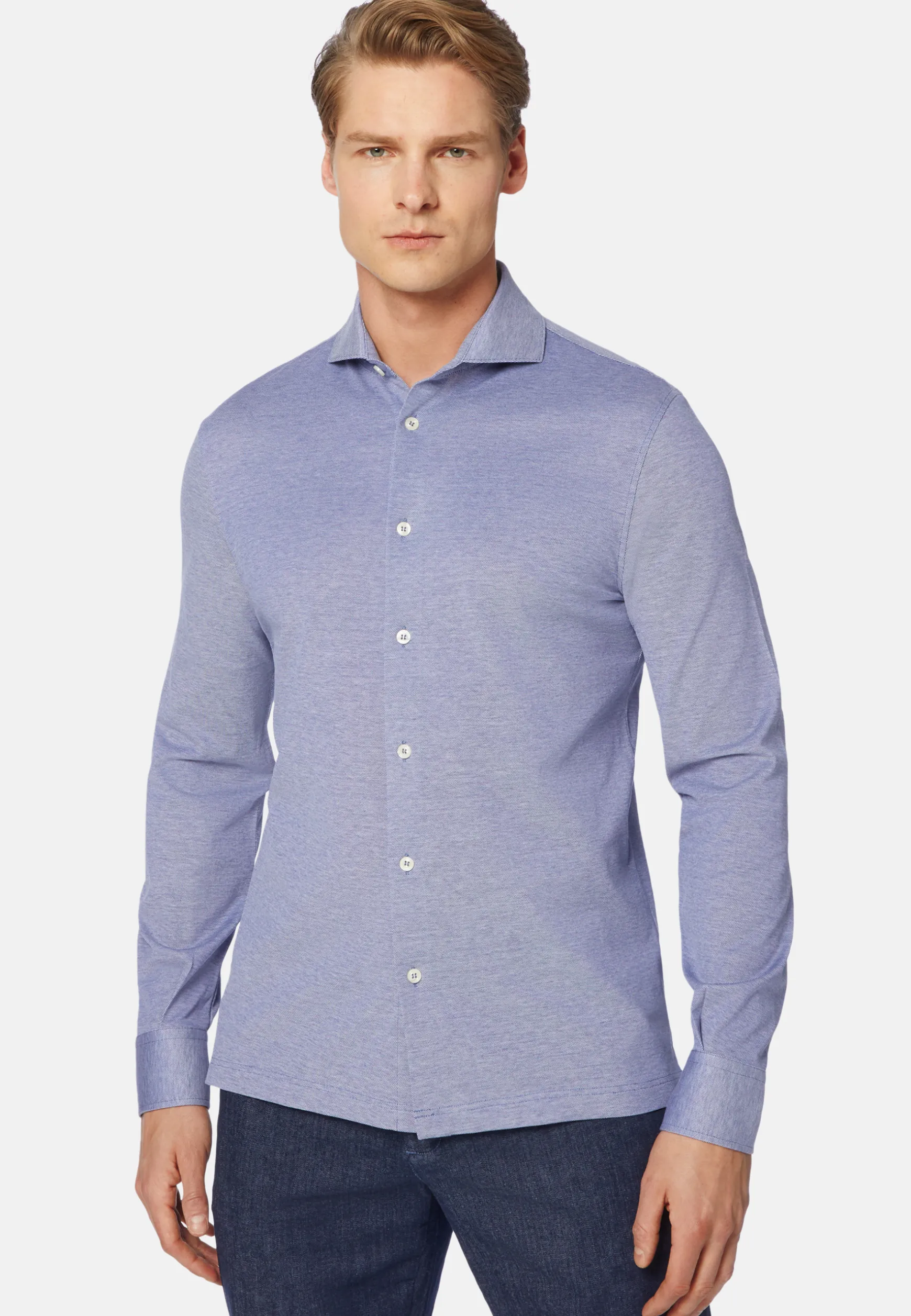 Slim Fit Polo Shirt in Filo Di Scozia Pique|Boggi Milano Discount