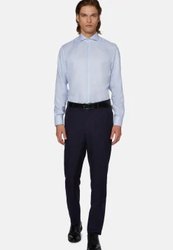 Slim Fit Royal Cotton Dobby Shirt|Boggi Milano Clearance