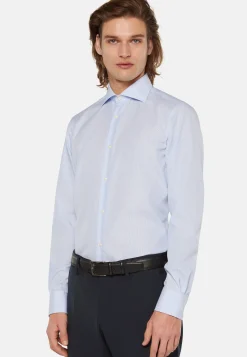 Slim Fit Sky Blue Cotton Shirt|Boggi Milano Hot