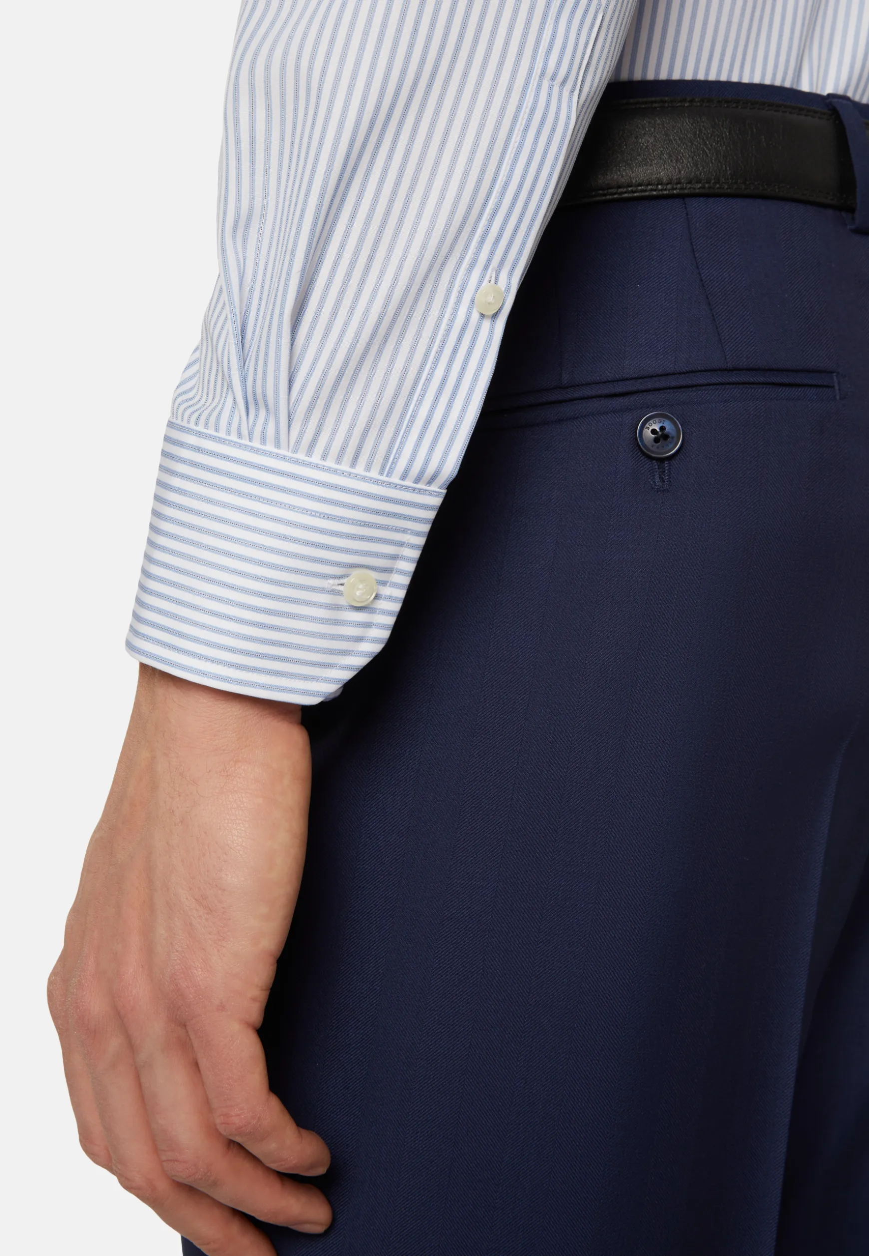 Slim Fit Sky Blue Cotton Shirt|Boggi Milano Store