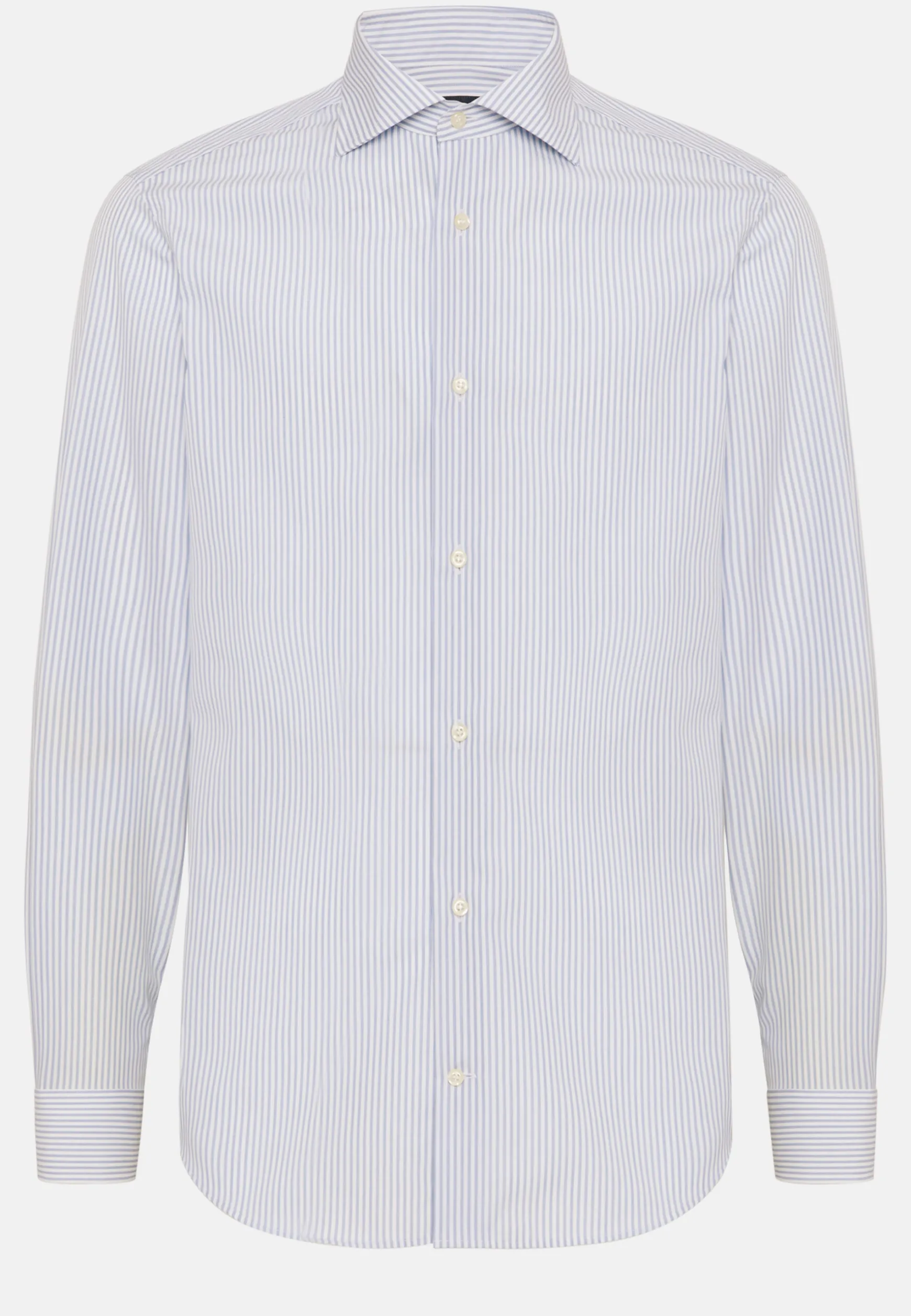 Slim Fit Sky Blue Cotton Shirt|Boggi Milano Store