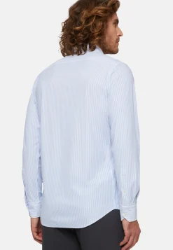 Slim Fit Sky Blue Shirt in Stretch Nylon|Boggi Milano Fashion