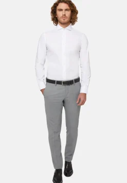 Slim Fit Stretch Cotton/Nylon Shirt|Boggi Milano Online