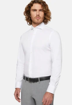 Slim Fit Stretch Cotton/Nylon Shirt|Boggi Milano Online