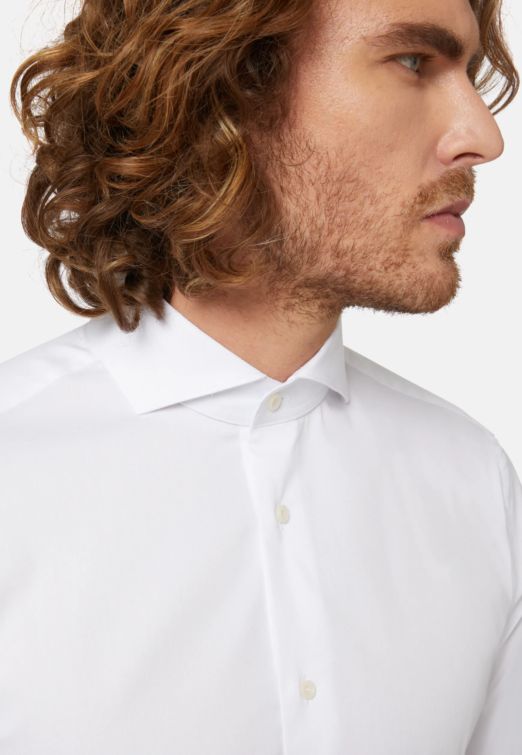 Slim Fit Stretch Cotton/Nylon Shirt|Boggi Milano Online