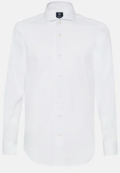 Slim Fit Stretch Cotton/Nylon Shirt|Boggi Milano Online